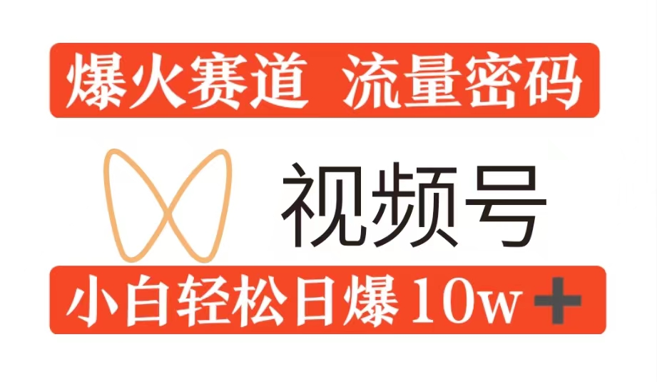 0粉在视频号爆火赛道流量密码，模式全方位，小白轻松日爆10w+流量-中创网_分享创业项目_互联网资源