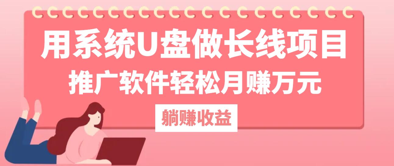 用系统U盘做长线项目，推广软件轻松月赚万元-中创网_分享创业项目_互联网资源