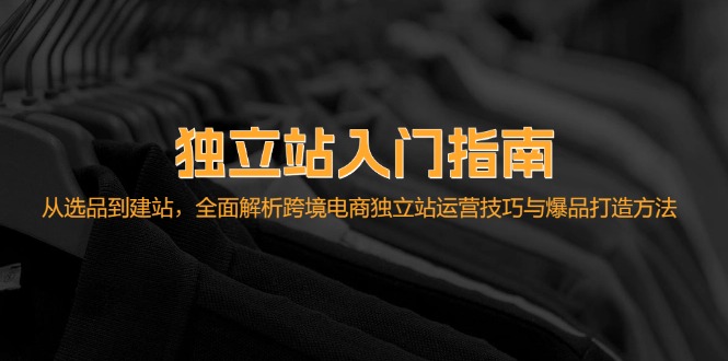 （12882期）独立站入门指南：从选品到建站，全面解析跨境电商独立站运营技巧与爆品…-中创网_分享创业项目_互联网资源