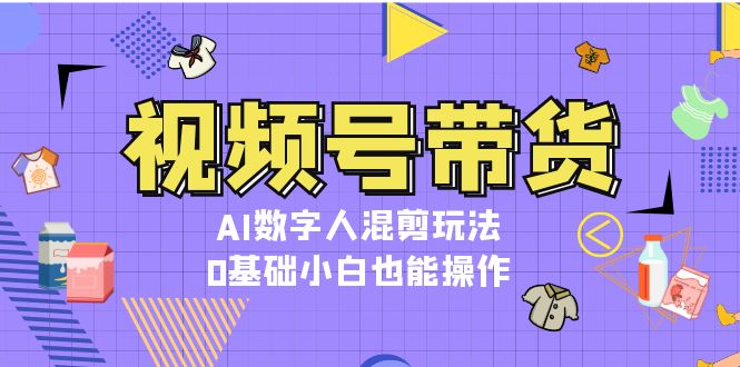 （13359期）视频号带货，AI数字人混剪玩法，0基础小白也能操作-中创网_分享创业项目_互联网资源