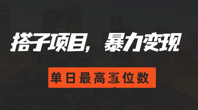 2024搭子玩法，0门槛，暴力变现，单日最高破四位数【揭秘】-中创网_分享创业项目_互联网资源