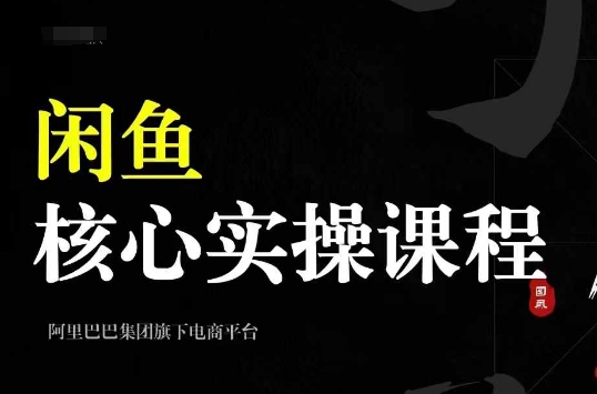 2024闲鱼核心实操课程，从养号、选品、发布、销售，教你做一个出单的闲鱼号-中创网_分享创业项目_互联网资源