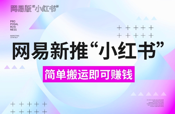 网易官方新推“小红书”，搬运即有收益，新手小白千万别错过(附详细教程)【揭秘】-中创网_分享创业项目_互联网资源