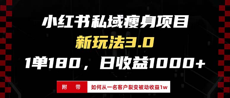 （13348期）小红书瘦身项目3.0模式，新手小白日赚收益1000+（附从一名客户裂变收益…-中创网_分享创业项目_互联网资源