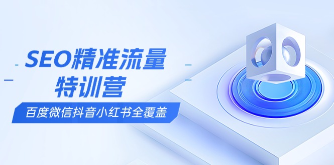 （13851期）SEO精准流量特训营，百度微信抖音小红书全覆盖，带你搞懂搜索优化核心技巧-中创网_分享创业项目_互联网资源