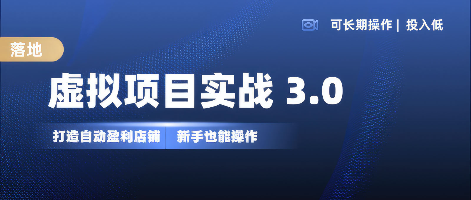 虚拟项目实操落地 3.0,新手轻松上手，单品月入1W+-中创网_分享创业项目_互联网资源