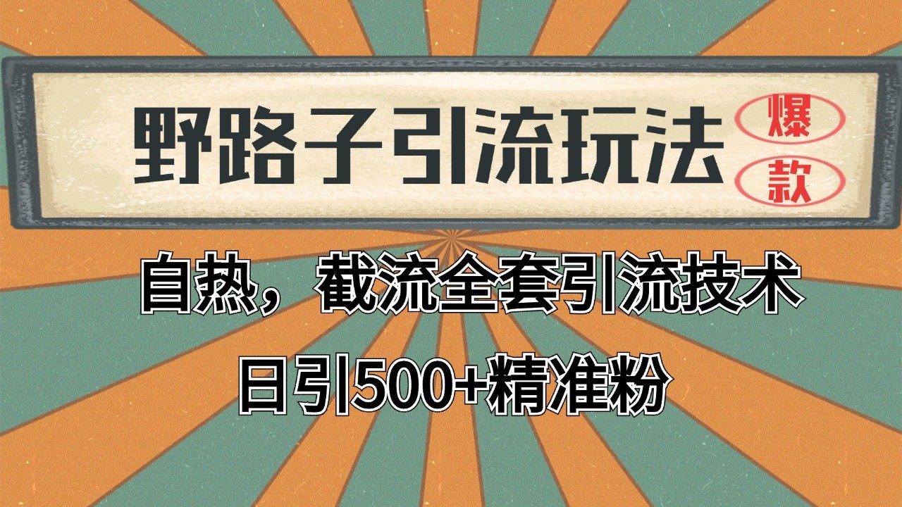 抖音小红书视频号全平台引流打法，全自动引流日引2000+精准客户-中创网_分享创业项目_互联网资源