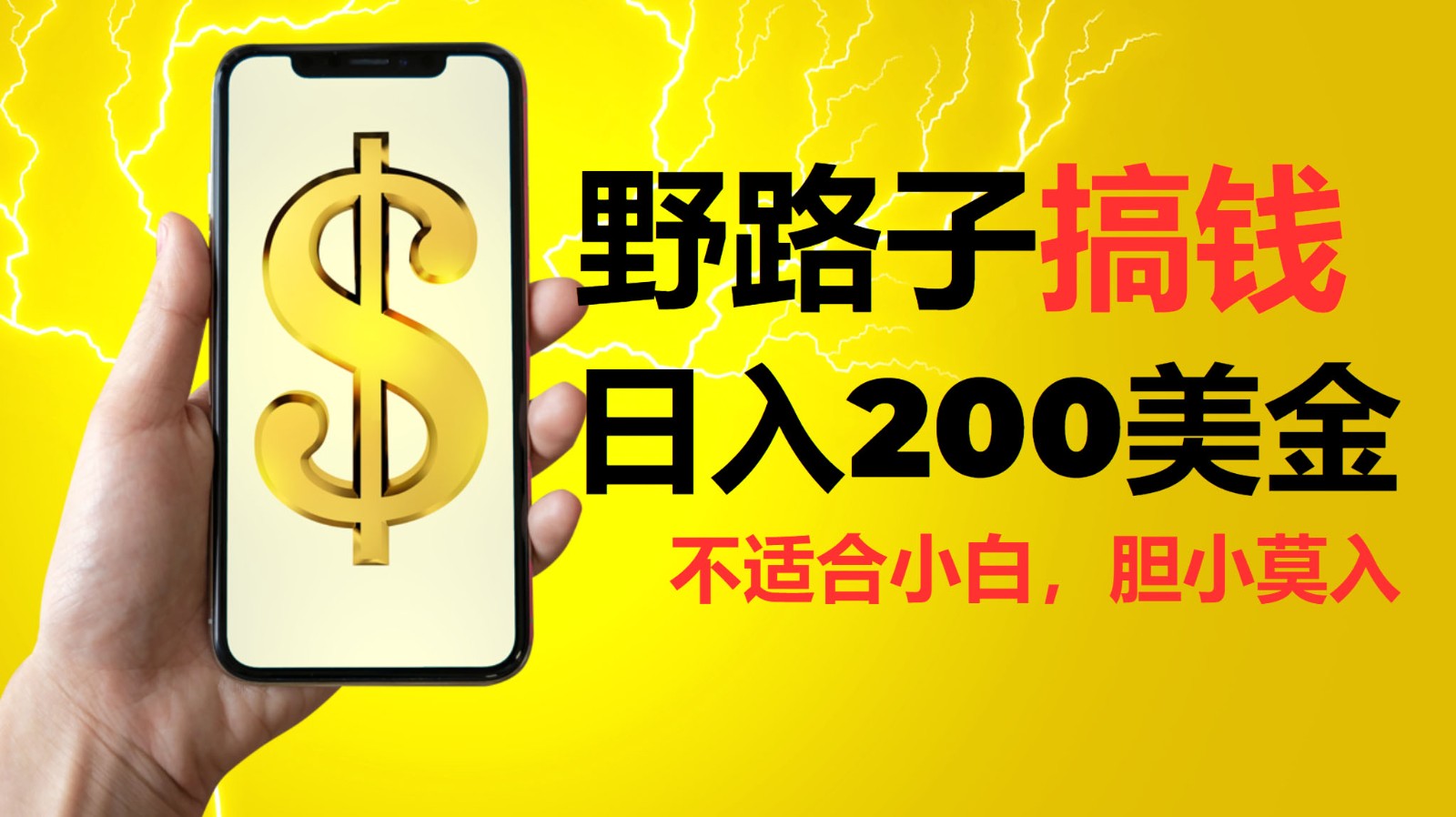 放置挂机歪门邪道弄钱，日入200美元，门路很野，新手莫入-中创网_分享创业项目_互联网资源