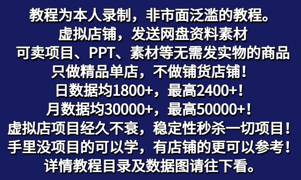 拼多多虚拟店铺项目，电脑挂机自动发货，单店日利润300+-中创网_分享创业项目_互联网资源