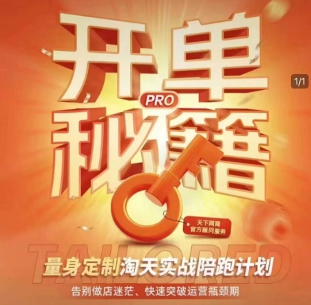 淘宝开单秘籍PRO，量身定制淘天实战陪跑计划，告别做店迷茫、快速突破运营瓶颈期-中创网_分享创业项目_互联网资源