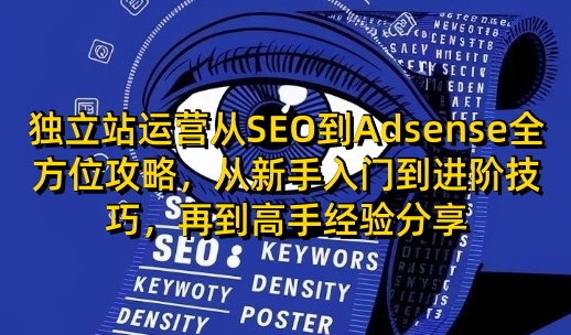 独立站运营从SEO到Adsense全方位攻略，从新手入门到进阶技巧，再到高手经验分享-中创网_分享创业项目_互联网资源