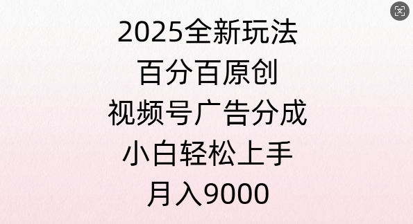 视频号创作者分成计划之情感赛道，多平台发布，多份收益-中创网_分享创业项目_互联网资源