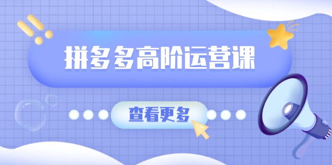 （14327期）拼多多平台高级运营课：完美群爆品游戏玩法，轻付钱无穷拷贝，打造出品类爆品之途-中创网_分享创业项目_互联网资源