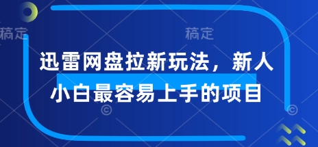 迅雷网盘拉新模式，新手菜鸟最易上手项目-中创网_分享创业项目_互联网资源