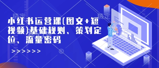 小红书运营课(图文并茂 小视频)基本标准、方案策划精准定位、总流量登陆密码-中创网_分享创业项目_互联网资源