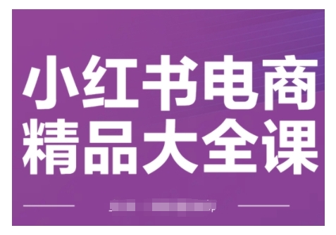 小红书电商精典全集课，快速上手小红书运营方法，完成精准引流方法与打造爆款总体目标，快速上手小红书电商-中创网_分享创业项目_互联网资源