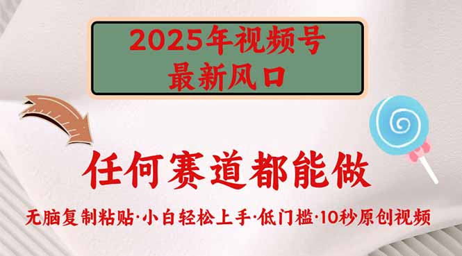 （14453期）2025年微信视频号新蓝海，门槛较低只需没脑子实行-中创网_分享创业项目_互联网资源