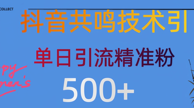 抖音情感引流方法自主创业粉，当然降低成本，日引500-中创网_分享创业项目_互联网资源