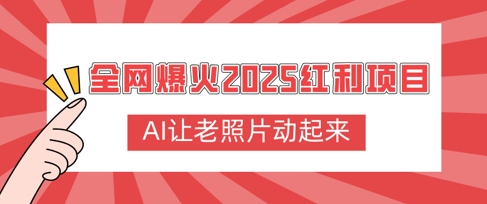 各大网站爆红2025收益新项目，AI让老照片动起来，萌新也可以快速入门-中创网_分享创业项目_互联网资源