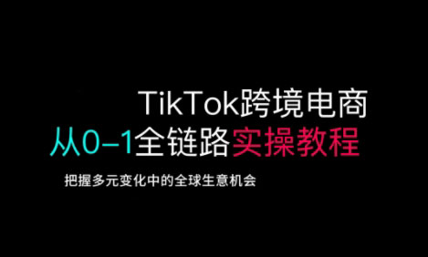 TikTok跨境电子商务从0-1全链路营销多方位实际操作实例教程，掌握多元化发展中全球买卖机遇-中创网_专注互联网创业,项目资源整合-中创网_分享创业项目_互联网资源